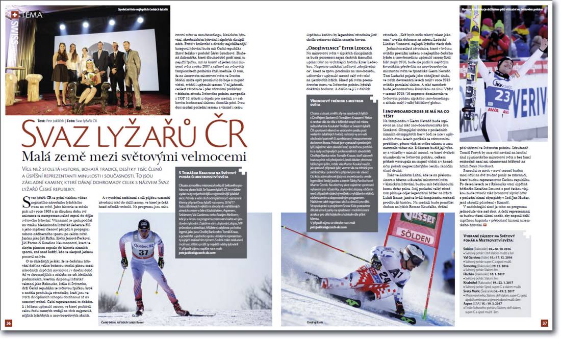 Svaz lyžařů ČR - malá země mezi světovými velmocemi