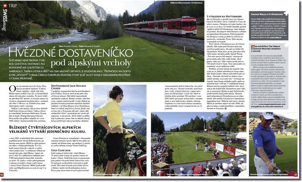 Omega European Masters, golf v Crans Montaně