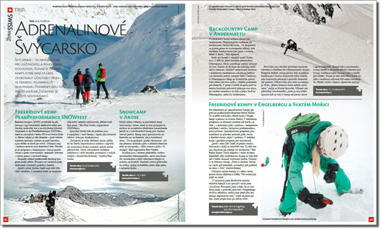 Švýcarsko a  freeride a skialpinismus